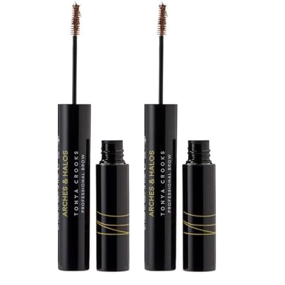 Mousse para cejas Arches & Halos, microfibra, teñido de rubio soleado, 3 ml x 2