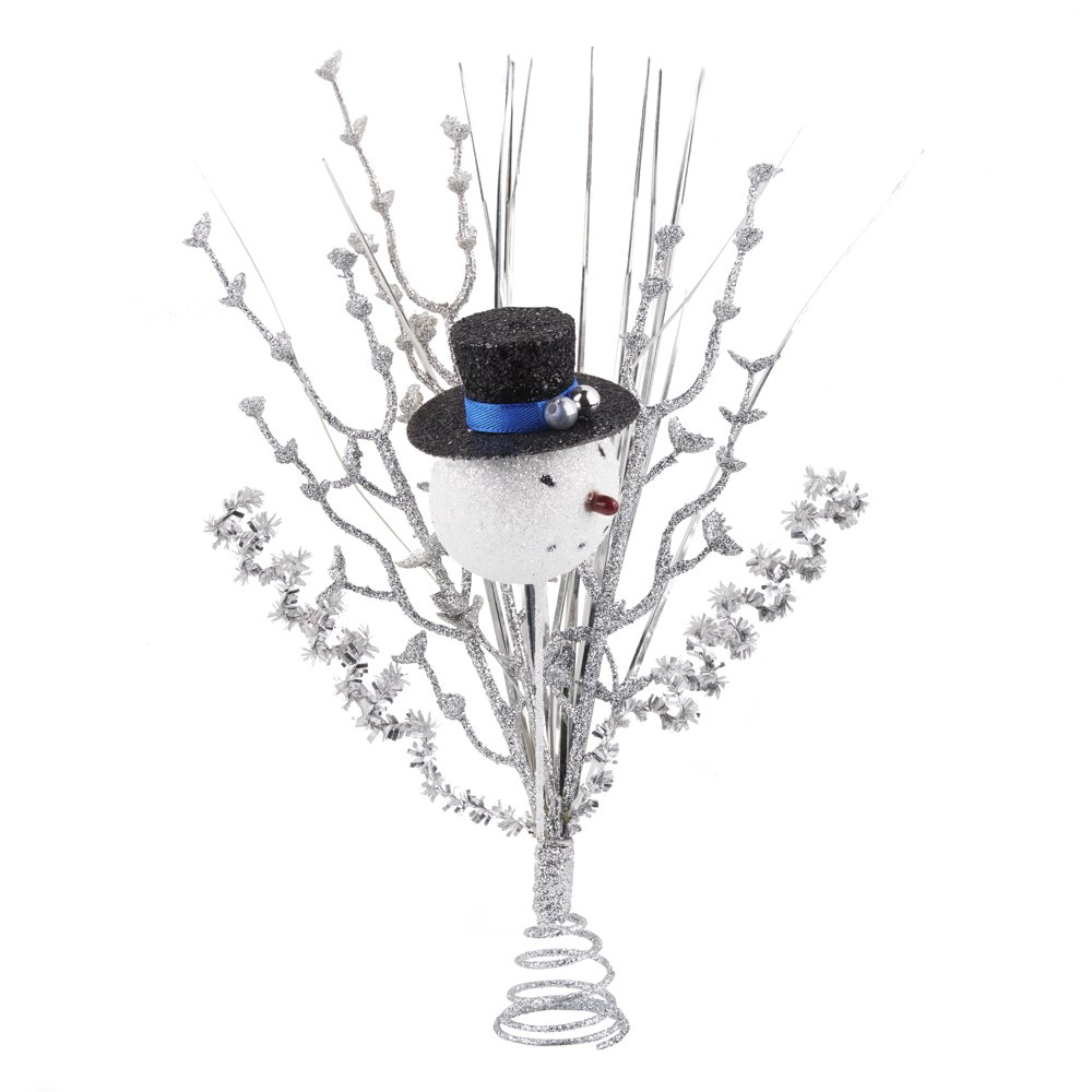 Holiday Time Snowman Mini Tree Topper, 11"