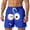 24-Blue, variant on ibiyuan Men Swim Trunks Funny Cartoon Face Print Lightweight Swim Short Swimsuit Elastic Waist Mens Bathing Suit Novelty Beachwear