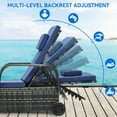 thumbnail image 5 of Dextrus Outdoor Wicker Chaise Lounge Chair with Storage, Rattan Patio Pool Lounger with Adjustable Backrest, 5 of 5