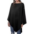 thumbnail image 1 of Cashmere Feel Knitted Shawls And Wraps For Laides, Ponchos For Women, 1 of 3