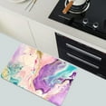 thumbnail image 5 of Diatomaceous Earth Bath Mat,Purple Watercolor Marble Non-Slip Volume Super Absorbent Fast Drying Eco-Friendly Easy to Clean for Bathroom Kitchen Door mat 16×24Inch (40 * 60cm), 5 of 6