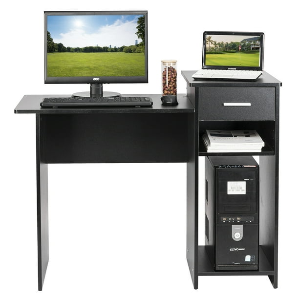 Desk for Computer, Compact Laptop PC Workstation, Laptop ...