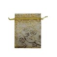thumbnail image 2 of Inteprter 100 piezas bolsas con cordón bolsas de regalo decoración corazón impresión caramelo bolsillo Navidad cumpleaños embalaje suministros Almacenamiento y organización del hogar Oro 17*23cm Inteprter HA062853-04B, 2 of 6