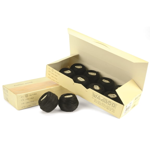 DMC Pearl Cotton Ball Size 5 53yd-Black