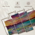 thumbnail image 5 of Elephant Stock Rainbow Skies Wall Art - Horizontal Multi Panel Canvas - Living Room Wall Decor - Beach Multi Panel - Turquoise And Purple Decor By Emily Louise Heard - 68" x 42", 5 of 7