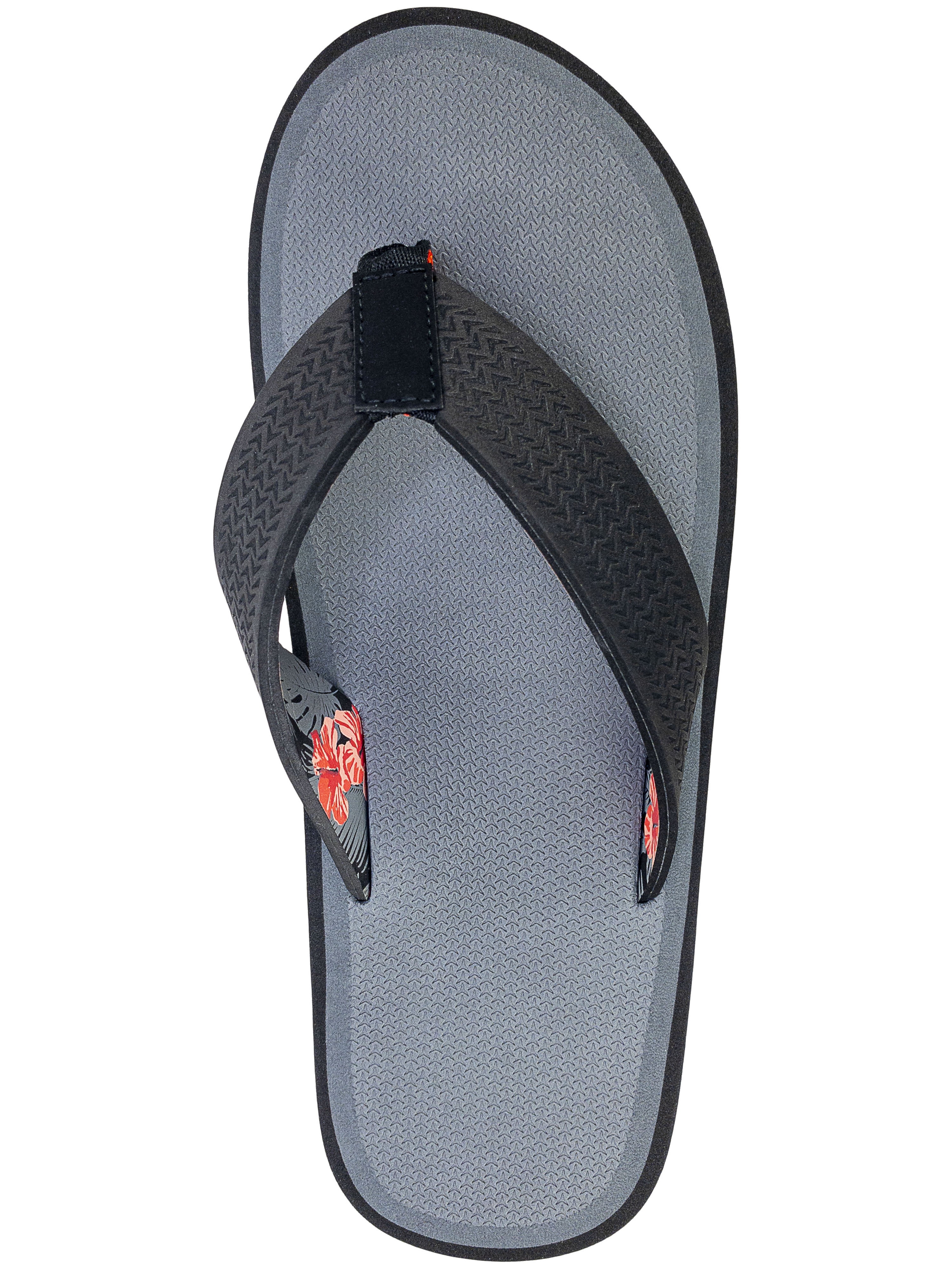 George Men's Water-Friendly Flip Flop Slipper, Flat Heel Black, 9/10