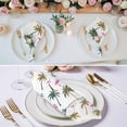 thumbnail image 2 of Palm Trees Cloth Napkins, Watercolor Tropical Flamingo Summer Washable and Reusable Dinner Napkins Set of 4, Table Napkin for Kitchen Party Birthday Wedding Hotel Housewarming 20"x20", 2 of 8