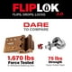 thumbnail image 2 of Cerradura de puerta de alta seguridad FlipLok: 10 veces más resistente que un cerrojo, cerradura con teclado, bronce, sin llave, 2 of 5