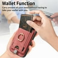 thumbnail image 5 of Allytech for Google Pixel 7 2 in 1 Detachable Wallet Case, Retro PU Leather Ring Kickstand Card Slots Case for Women Men, Strong Magnetic Shockproof Slim Case for Google Pixel 7 - Pink, 5 of 10