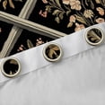 thumbnail image 4 of Manfei Retro Rustic Flower Curtains Pack of 2 (42x84 Each),Country Floral Curtains Blackout,Brown Black Bedroom Curtains For Girl Boy,Luxury Bedroom Decor, 4 of 6