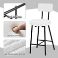 thumbnail image 3 of EDTara 4-Piece Barstool Set, Soft Padded Round Bar Chairs with Backrest and Sturdy Metal Frame, Ideal for Kitchen Island or Bar, 3 of 7