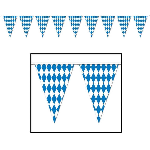12 Pack Bulk 30 ft. Oktoberfest Pennant Banner
