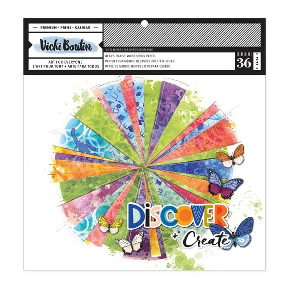 Vicki Boutin Discover Create Background Pad 12x12"-36 Sheets