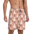 thumbnail image 2 of Sikiie goose bird and daisy Print Mens Pajama Shorts, Lounge Pant, Men's shorts，Sleep Pj Shorts for Men-X-Large, 2 of 6