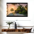 thumbnail image 3 of Elephant Stock Window To Serene Beach Wall Art - Beach Canvas Canvas - 39" x 26", 3 of 8