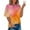 Orange, variant on T Shirts For Women Ladies Gradient Tie Dye Printing Graphic Tees Trend Short Sleerainbowes Summer Tops Hot Pink Loose Fit Blouses XL