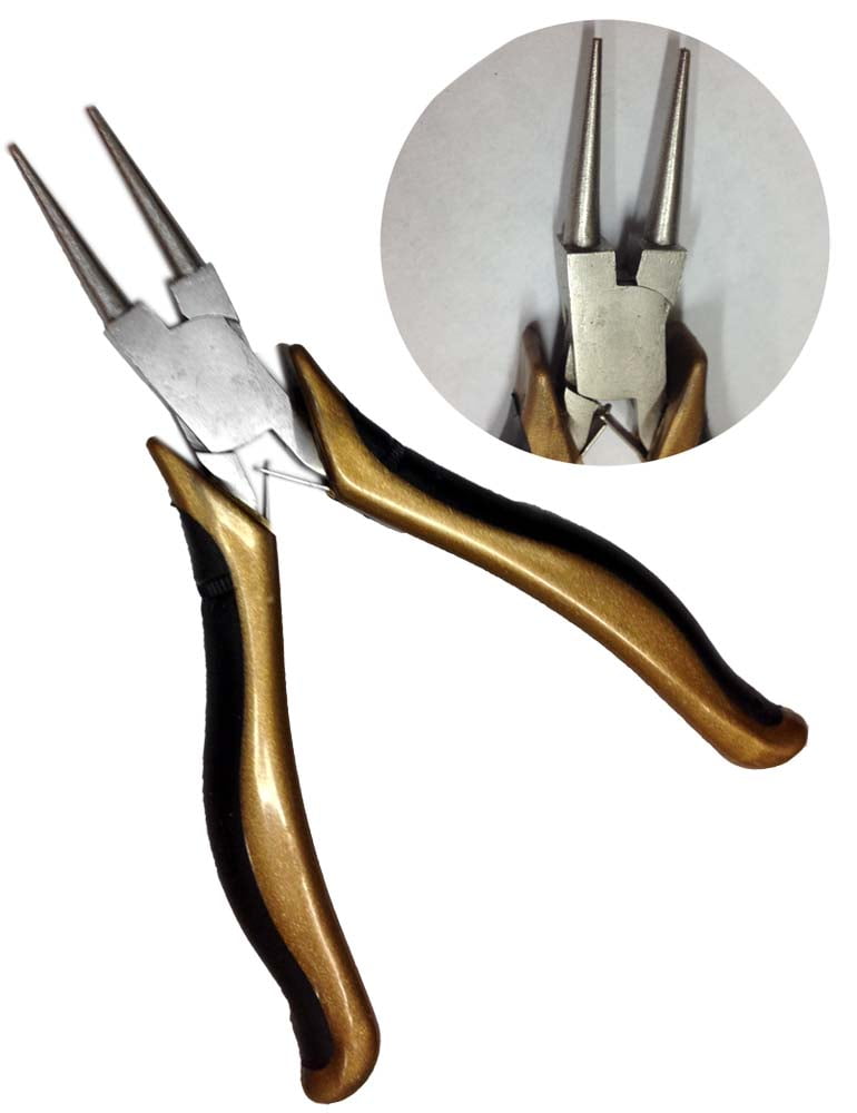 5 Inch Drop Forged Steel Round Nose Craft Pliers (ToolUSA: TP-81024)