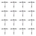 thumbnail image 2 of 20pcs en Forme de T Triple Baril Tournant Pivotant Perle Perle Pêche Accessoires de Tackle, 2 of 6