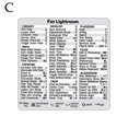 thumbnail image 1 of Autocollant de Raccourci de Clavier d'Ordinateur Adhésif Autocollant de Raccourcis de Touches PC I5N0, 1 of 9