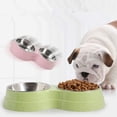 thumbnail image 4 of Cuenco de acero inoxidable para gatos 2 en 1, cuenco antiglotón para perros y gatos, cuenco de alimentación lenta, cuenco interactivo antideslizante para mascotas, 4 of 4