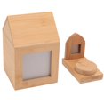 thumbnail image 1 of Urne Photo pour Animaux, Forme de Maison Structure Robuste Boîte Commémorative pour Cendres de Chat Chien, 1 of 7
