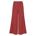 thumbnail image 3 of ZANZEA Women Leisure Wide Leg Elastic Waist Decorative Buttons Pants, 3 of 8