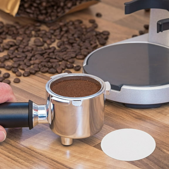 GOOHOCHY Metal Espresso Puck Screen Coffee Filter Detachable Reusable Stainless Steel Coffee Filters Accessories For Espresso Machines 58.5 mm