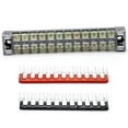 thumbnail image 4 of jiaping 2 Row 12 Position Screw Block 600V 15A with Black Terminal Barrier Strip, 4 of 9