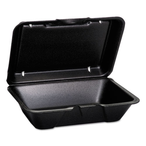 Gen-Pak 20500---3L Hinged-lid Foam Carryout Containers Deep 9 1/4x6 1/2x2 7/8, 