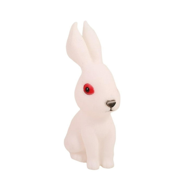 Hesroicy Bunny Squeeze Toy Slow Rebound Cute Cartoon Rabbit Scream Toy  Creative Stress Relief Soft Vinyl Animal Squeaky Toy Easter Anti-stress Toy