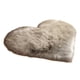 thumbnail image 5 of Alfombra de peluche con forma de corazón, regalo de cumpleaños, decoración del hogar, multifuncional Gris, 5 of 9