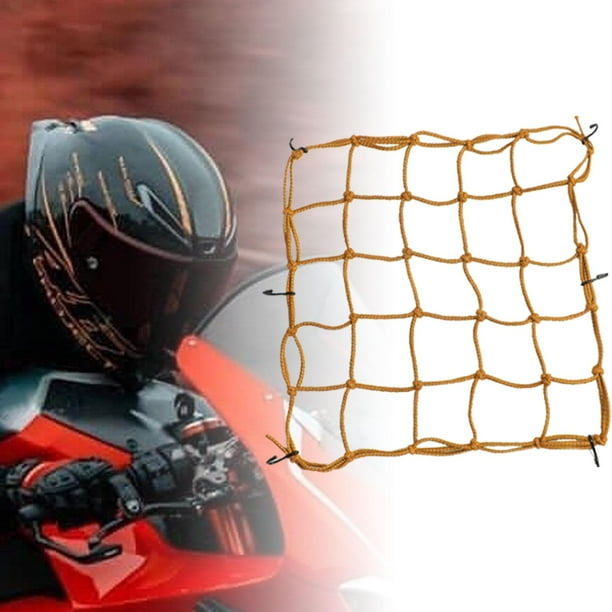 Red de carga para motocicleta cubierta trasera para asiento red para casco para moto y bicicleta Amarillo Walmart en linea