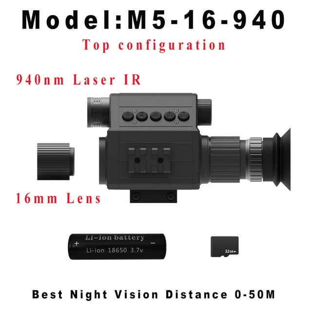 Dispositif de Vision Nocturne, Ir 4x Vision Infrarouge Ir Vision 4x Vision 1080p Vision Scopes Infrarouge Vision Idéale Scopes Vision et Observation Infrarouge Vision Idéale