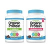 Orgain - Organic Vegan, Gluten Free Plant Based Protein & Superfoods Powder - Creamy Chocolate Fudge (2.02 LB) + Protein & Greens Powder - Creamy Chocolate Fudge (1.94 LB)