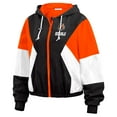 thumbnail image 2 of Women's WEAR by Erin Andrews Black Cincinnati Bengals Plus Size Color Block Full-Zip Windbreaker Jacket, 2 of 5