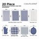thumbnail image 2 of Juegos de Paños de Cocina y Paños de Cocina de 20 Piezas - Paños de Cocina de Algodón, Juego de Manoplas y Portavasos de Cocina Resistentes Al Calor, Delantal para Mujer con Bolsillo, Paños de Cocina Absorbentes para Secar - Ndigo, 2 of 7