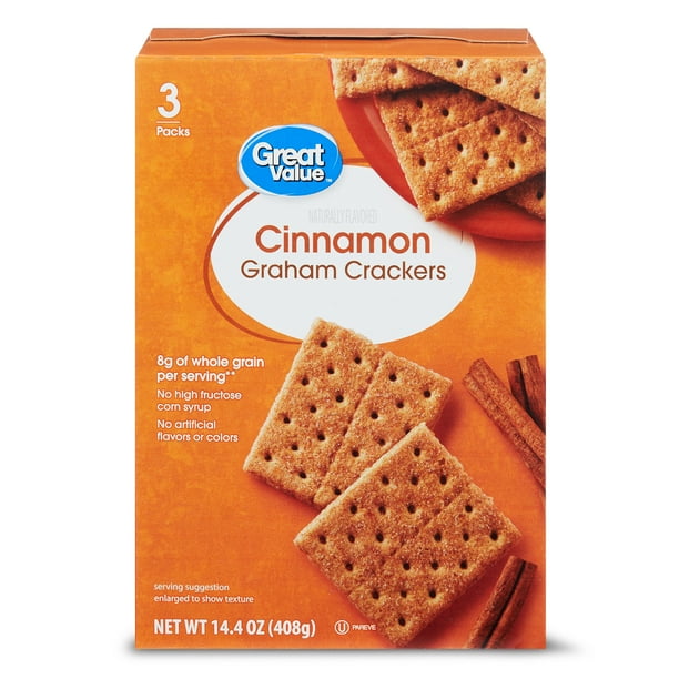Great Value Cinnamon Graham Crackers, 14.4 oz