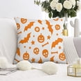 thumbnail image 2 of Halloween Throw Pillow Cases Happy Halloween Halloween Pumpkin Pillow Cases Throw Cushion Cover Cushion Cases for Living Room Decor,16x16 Inch (2Pcs), 2 of 6