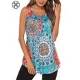 thumbnail image 3 of Luxtrada Plus Size Women Floral Tank Tops Summer Boho Top Vest Oversized Loose Sleeveless Tee Shirts Blouses S-2XL, 3 of 9