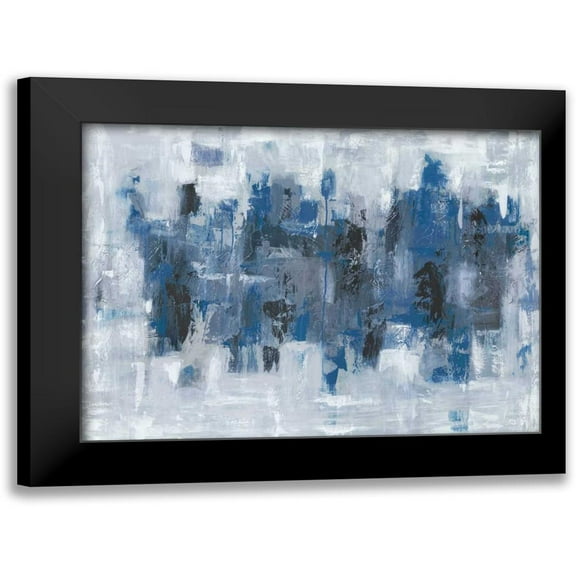 Bell, Emma 14x12 Black Modern Framed Museum Art Print Titled - Midtown Moonlight