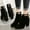 Black, variant on Aayomet Boots For Women，Motorcycle Boots For Women Ankle Flock And Material Heels Fashion With Thick High Boots Shoes Walking Boot