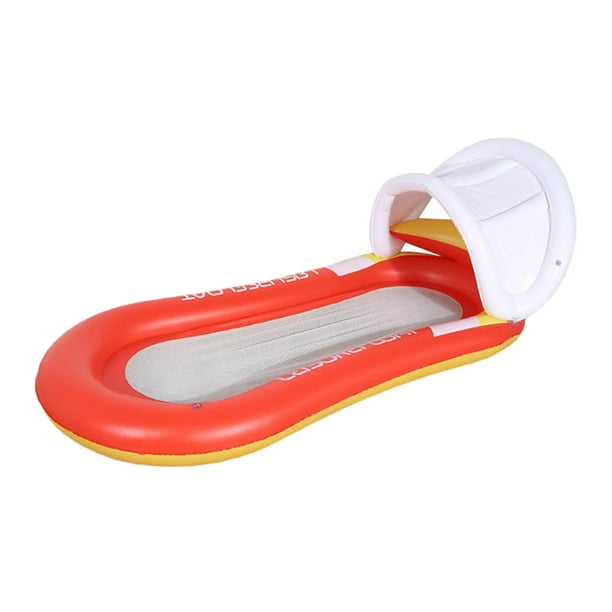 Hamaca inflable Silla flotante Salones Cama de natación Fiesta en portátil El 160x90cm kusrkot hamaca inflable