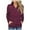 Wine, variant on AOOCHASLIY Hoodies for Women Zipper Stand Collar Long Sleeve Casual Sweatshirt with Pockets Top