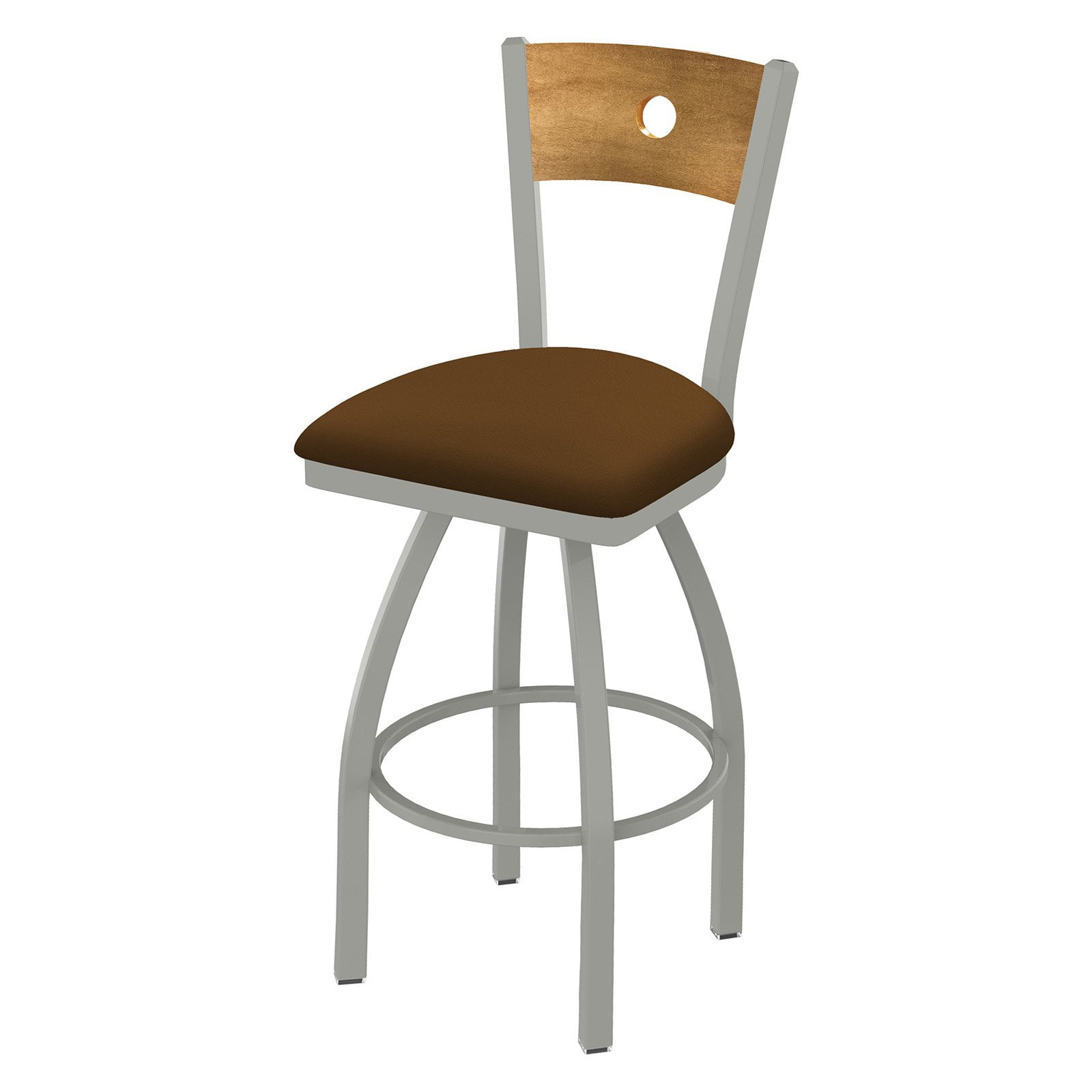 Holland Bar Stool Co Voltaire Keyhole Back 36 In Extra Tall Swivel Bar Stool With Faux Leather Seat Walmartcom Walmartcom
