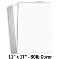 thumbnail image 2 of Hamilco White Cardstock Thick 11x17 Paper - Heavy Weight 80 lb Cover Card Stock 25 Pack, 2 of 5