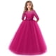 thumbnail image 1 of Summer white bridesmaid girl party dress wedding dress kids dresses for girls children clothing princess dress 10 12 years, 1 of 4