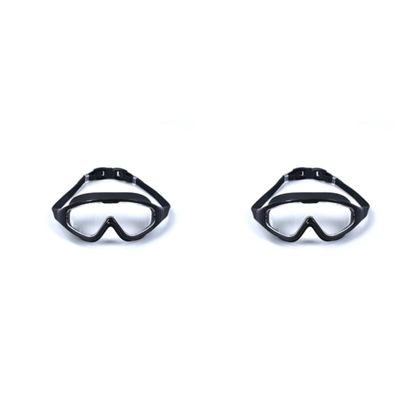 Yuarrent Gafas de natación impermeables para esnórquel, gafas portátiles para piscina, gafas subacuáticas, accesorios para interiores y exteriores, adulto negro 2piezas Yuarrent CBP445446