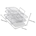 thumbnail image 6 of OFFIGAM Multi Layer Stainless Steel Grilling Rack for Air Fryer and Oven Use Easy Storage, 6 of 7