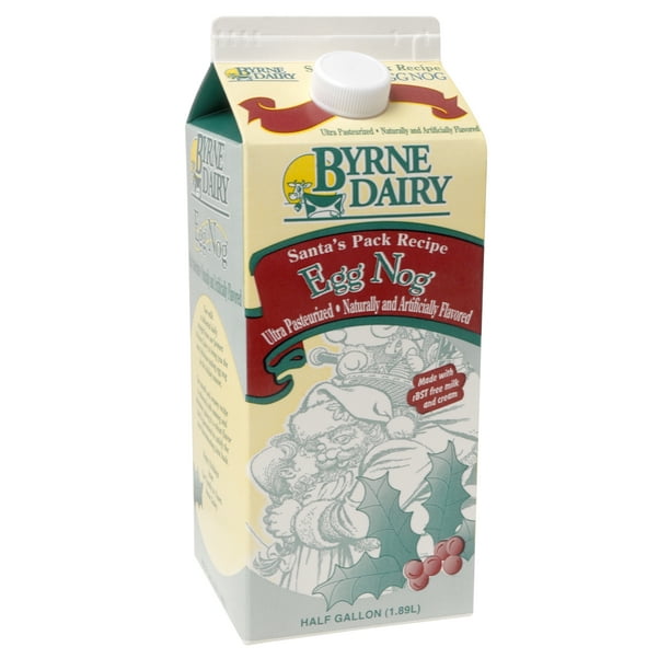 Byrne Dairy Santa Pack Egg Nog, 64 oz